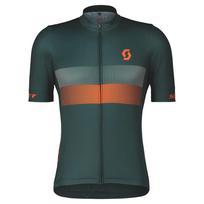 Marškinėliai vyr. trumpom rankovėm Scott RC Team 10 SS  aruba green/braze orange