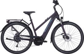 Dviratis 28" elektrinis Pegasus Solero Evo 9 trapez BOSCH Sistema 400wh violetinis