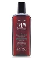 AMERICAN CREW Vyriškas šampūnas, kondicionierius ir dušo želė viename (ramunėlių ir pušų kvapo), 250 ml