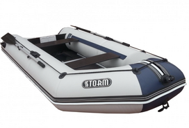 Pripučiama valtis AQUA-STORM stk-360, balta/mėlyna