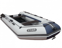 Pripučiama valtis AQUA-STORM stk-380, balta/mėlyna