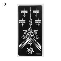 New Beauty Mehndi Indian Style Tattoo Stencils Henna Template Sticker DIY Body Art Temporary Hand Decal