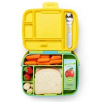 Munchkin priešpiečių dėžutė su skyriais Bento Box, žalia