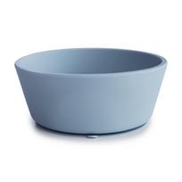 Mushie prilimpantis silikoninis dubenėlis Powder Blue, mėlynas