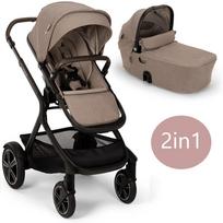 Nuna 2in1 vežimėlio komplektas Demi Next Cedar, rusvas