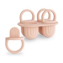 Mushie ledų formelės mažyliams Blush, rausvos
