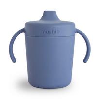 Mushie puodelis su snapeliu Twilight Blue, mėlynas