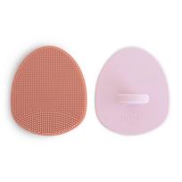 Mushie prausimo šepetėliai kūdikiams Cradle Cap Rose/Soft Lilac, 2vnt
