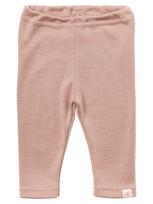 Engel ekologiškos merino vilnos ir šilko vaikiškos tamprės - leginsai Dusty Rose, rausvos