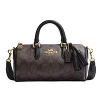 Coach Lacey 19 Klasikinis monogramos užtrauktuku užsegamas PVC peties krepšys-rankinė Mažas moteriškas rankinukas Ruda Juoda CK689-IMAA8 Gift Box Sets (Basic Set+Black Box) gray