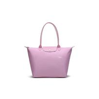 Longchamp Le Pliage Club 31 Sulankstomas Nailono Drobės Ir Odinis Parduotuvės Krepšys Moteriškas Parduotuvės Krepšys Rožinis 1899619P36 Pink