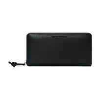 Emporio Armani Su užtrauktuku aplink Odinė piniginė Vyriška piniginė Juoda Y4R169-Y068E-80001 Black