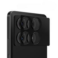Skirta Xiaomi Poco X6 Pro aliuminio lydinio fotoaparato objektyvo apsaugai, metaliniams lipdukų žiedams, skirtiems POCO PocoX6 X6Pro apsauginei plėvelei Poco X6 Pro 5G juoda