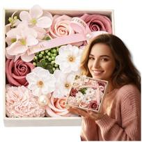Flower Box kvapnios rožės dekoratyvinės muilo gėlės dovanų rinkinys