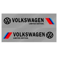 VW Volkswagen'ui 2 vnt. Automobilio šoninių durų lipdukas Ženklelis Decal Dekoracija Emblema VW Volkswagen R Rline Jetta Golf Polo Beetle CC E