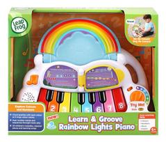 Žaislinis pianinas LeapFrog Learn & Groove vaivorykštės šviesų pianinas – skaičiai, spalvos, melodijos