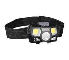 Retlux - įkraunamas LED galvos žibintas su jutikliu LED/3W/900 mAh IP44 juodas