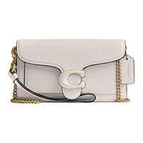 Coach Tabby 18 Užsegimas mygtuku Nuimamas riešo dirželis Odinė riešinė Pečių krepšys Moteriška riešinė Balta CJ925-B4HA Basic Set (Bag+Dust Bag) white