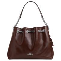 Coach Evelyn 34 Auksinė Sagtis Odinė Pečių Rankinė Didelė Moteriška Pečių Rankinė Maple CCZ79-SVMPL Basic Set (Bag+Dust Bag)