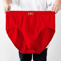 Men's Triangle Underwear Pure Cotton Underwear Large Size Cotton Underwear Middle-aged and Elderly Large Size 2XL juoda