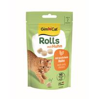 GimCat Rolls kačių užkandžiai su vištiena, 40 g