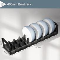 Plate Storage Rack Kitchen Under Cabinet Drawer Bowl Dish Drying Rack Kitchen Bowl and Dish Partition Adjustable Storage Rack