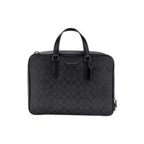 Rankinė ant peties Coach Graham 39 Classic Monogram su užtrauktuku nešiojamam kompiuteriui, Rankinė per petį, Didelė vyriška rankinė, Juoda C8172-QBN3A Gift Box Set (Basic Set+Yellow Box)