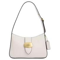 Coach Eliza 25 Logotipo Klasikinis Odinis Pečių Krepšys Vidutinio Dydžio Moteriškas pečių krepšys Baltas CAA93-IMCHK Basic Set (Bag+Dust Bag)