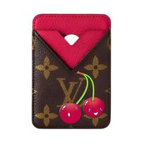 Louis Vuitton X Takashi Murakami Magnetic Cherry Series Print Monogram Coated Canvas Card Holder Women Accessories Brown M14562 Box(Basic Set+Box)