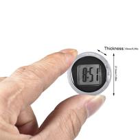 1 vnt. Mini tikslus motociklo laikrodis Atsparus vandeniui Lipdukas tvirtinamas ant motociklo Skaitmeninis moto laikrodis su chronometru