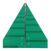 Log Periodic Antenna UWB WiFi 600‑6000MHz Ultra Wideband Printed Circuit Board 50W Ultra Wideband Log Periodic Antenna žalia