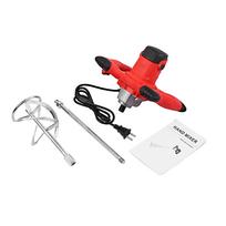 2100W Electric Cement Mixer Stirrer Heavy Duty 6-Speed Regulation Handheld S-type Concrete Mixer for Mortars Paint Mud Grout US raudona