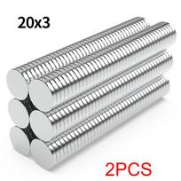 20x3mm Super stiprus neodimio magnetas N35 NdFeB Nuolatinis magnetinis imanes Apvalūs galingi magnetai Šaldytuvo magnetas