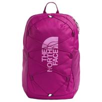 „The North Face Jester 24.6L“ kuprinė su logotipu ir užtrauktuku lauke, perdirbto poliesterio, tamsiai mėlyno ir drakono vaisių spalvos, vaikiška kuprinė NF0A52VY0OX Deep Mulberry Blend with Dragon Fruit