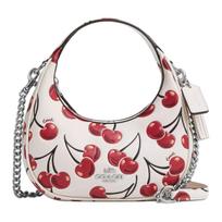 Coach Carmen 20 Odinė rankinė per petį su užtrauktuku viršuje Maža moteriška rankinė Kreidos spalvos CY711-SVCAH Basic Set (Bag+Dust Bag)
