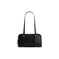 Coach Swing Zip 25 Vienspalvė Reljefinis Logotipas Užtrauktukas Kortelių Lizdas Apsauginės Kojelės Odinė Rankinė per Petį Vidutinė Moteriškos Rankinės Juoda CM565-B4BK Gift Box Set (Basic Set+Yellow Box)