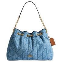 Coach Grandinė 35 Deimantinis raštas Grandininė peties rankinė Džinsinė Didelė Moteriška peties rankinė Mėlyna CDC02-IMTYV Basic Set (Bag+Dust Bag)