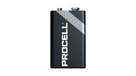 Baterijos Duracell Procell 9V baterija 6LR61, 10 vnt.