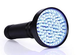 Ultravioletinis 100 UV LED prožektorius žibintuvėlis juodas