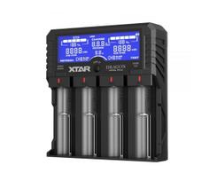 XTAR VP4L Plus DRAGON 18650/26650 Li-ION/Ni-MH įkroviklis 4 kanalų, AC/DC maitinimo šaltinis