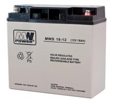 MWpower švino rūgštinis 12V 18Ah M5(T13) AGM akumuliatorius