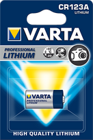 CR123A baterija Varta Lithium 3V , 1 vnt.