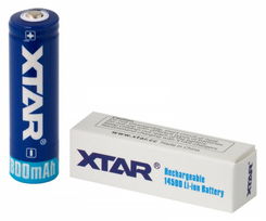 14500 baterija XTAR 800mAh