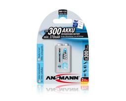 Pakraunama baterija 6F22 (E-Block, R22, 6R61) 8.4V 300mAh Ni-Mh ANSMANN