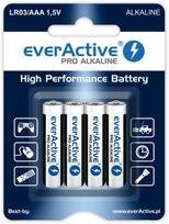 Šarminės AAA baterijos everActive Pro Alkaline LR03   4 vnt