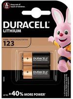 Duracell CR123 fotoaparato baterija CR123A ličio 1400 mAh 3 V 2 vnt.
