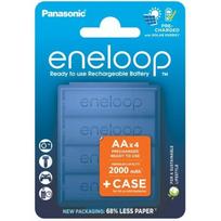 Akumuliatoriai 4 x Panasonic Eneloop Ni-MH 2000mAh BK-3MCDEC4BE su dėžute