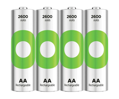 GP ReCyko pakraunamos baterijos 2600mAh AA (2700 Series, 4 vnt)