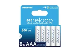 Panasonic Eneloop R03/AAA 800mAh akumuliatoriai BK-4MCDE/8BE