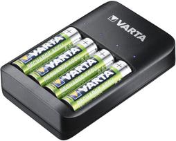 Varta USB Quatro 57652 baterijų įkroviklis + 4vnt AA 2100mAh įkraunamų baterijų